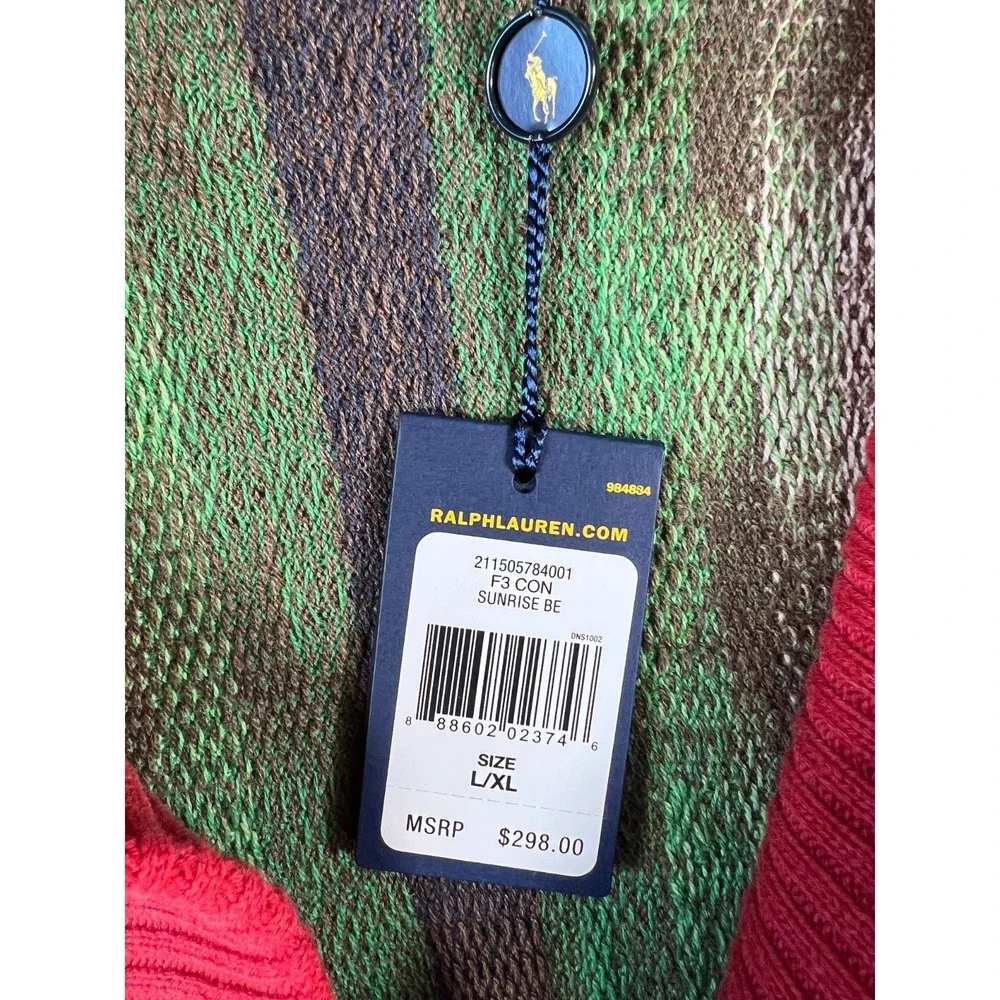 Vintage Polo Ralph Lauren Cardigan Sweater Womens XL Aztec Southwestern NWT* - Picture 9 of 10